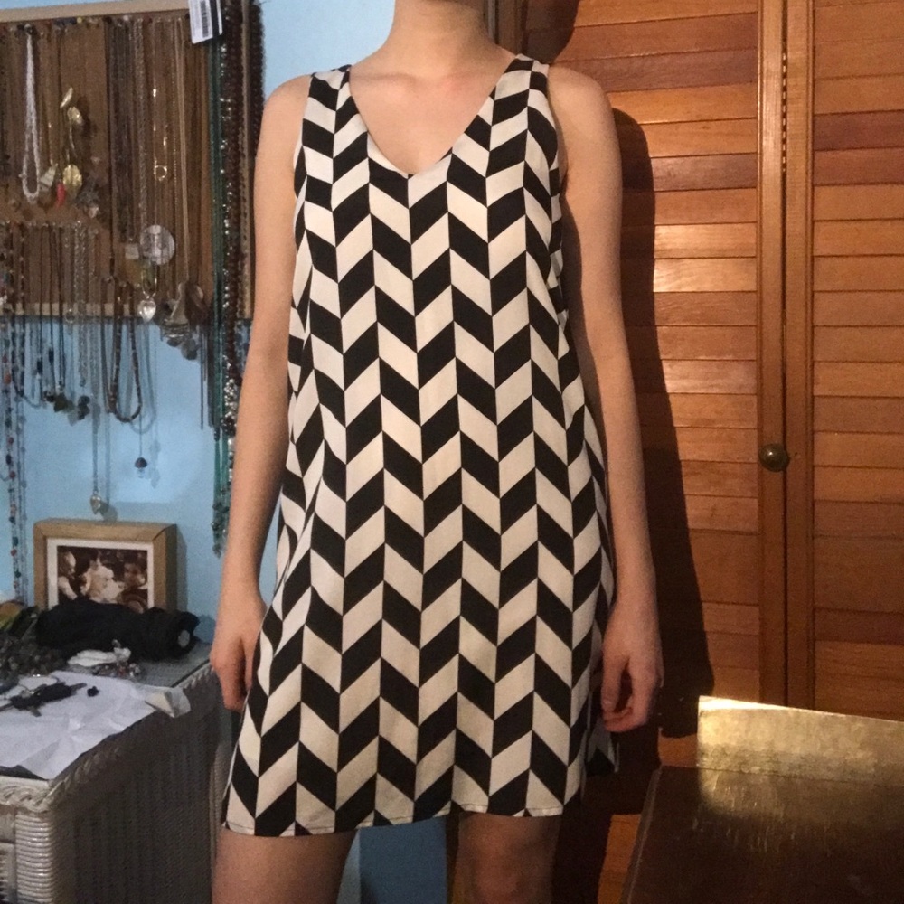 Black and white dress